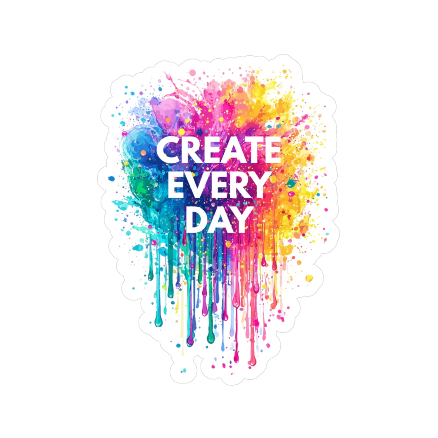 Create Every Day Vinyl Decal – Colorful Inspiration for Artists