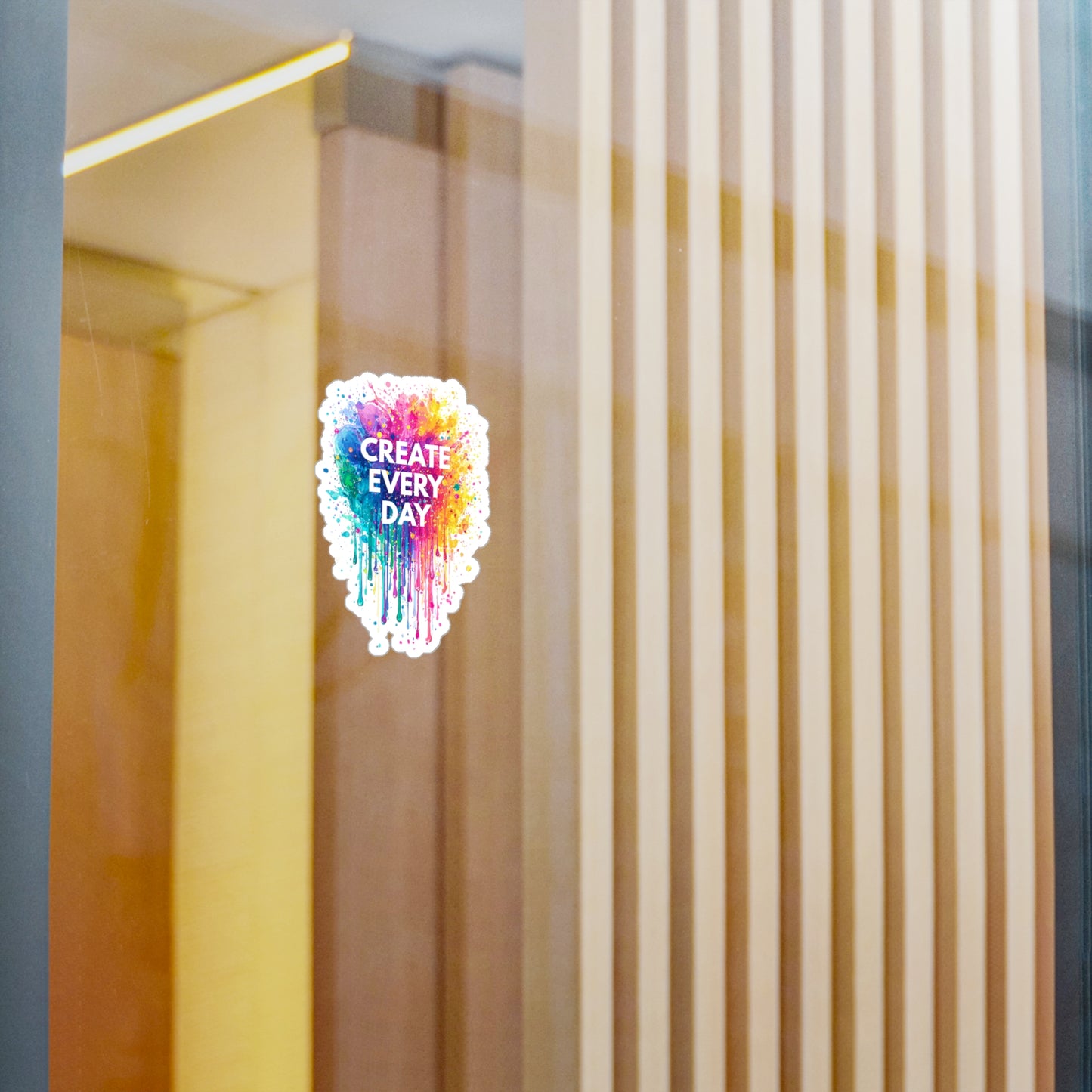 Create Every Day Vinyl Decal – Colorful Inspiration for Artists