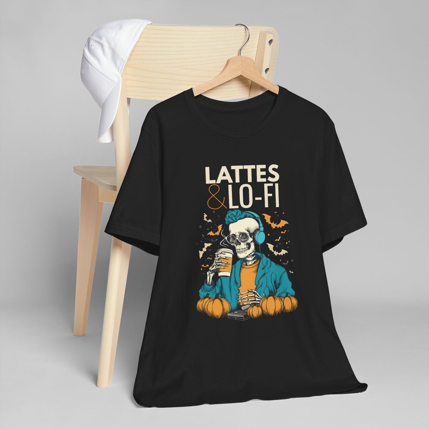 Lattes & Lo-Fi Tee – Chill Vibes for Coffee & Music Lovers