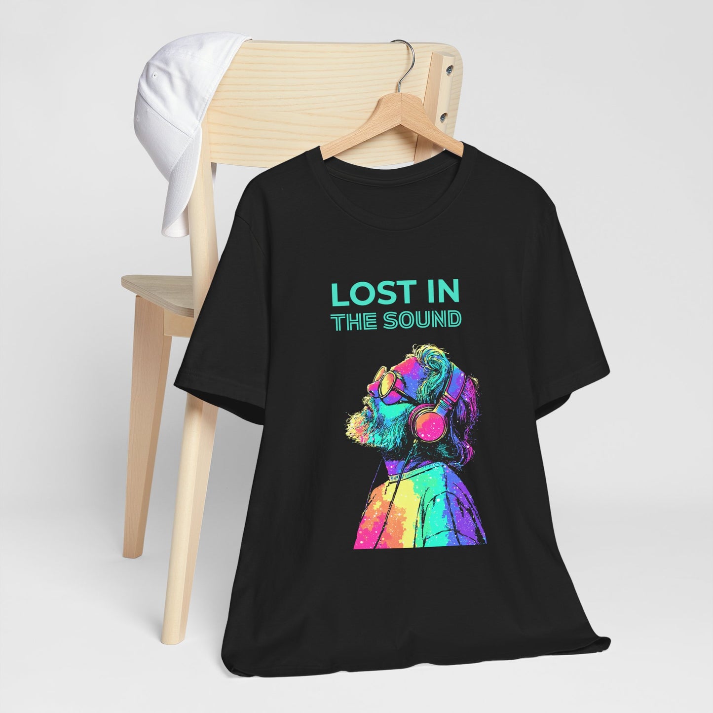 Lost in the Sound Tee – A Colorful Vibe for Music Lovers