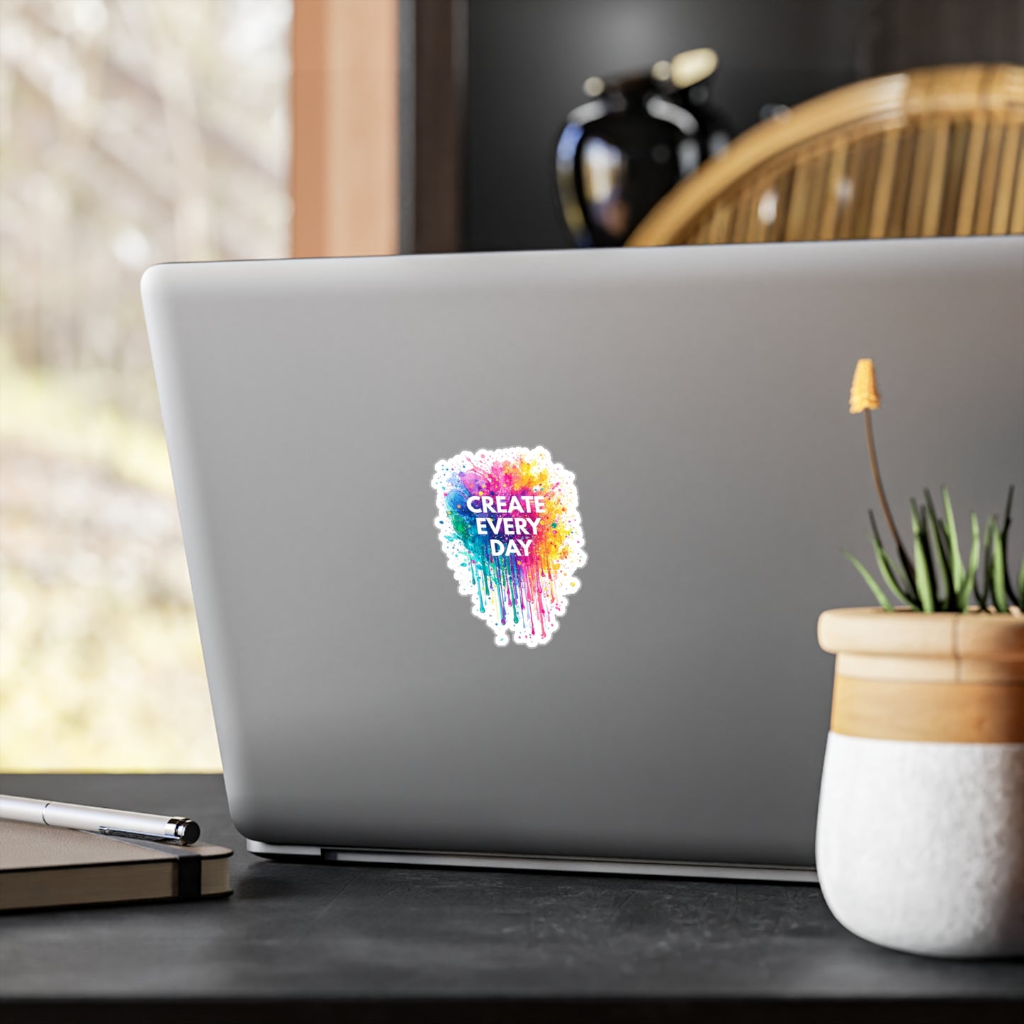 Create Every Day Vinyl Decal – Colorful Inspiration for Artists