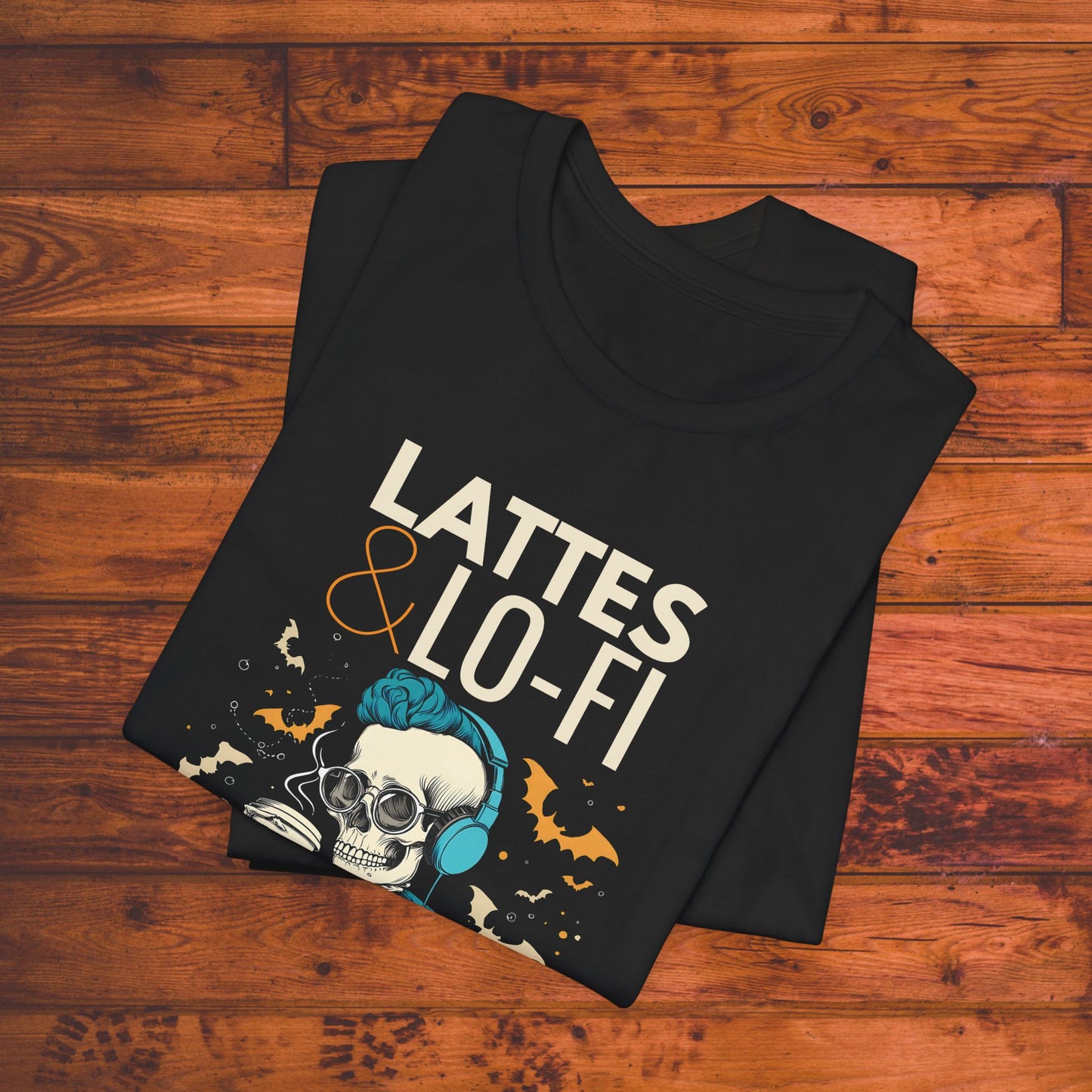 Lattes & Lo-Fi Tee – Chill Vibes for Coffee & Music Lovers