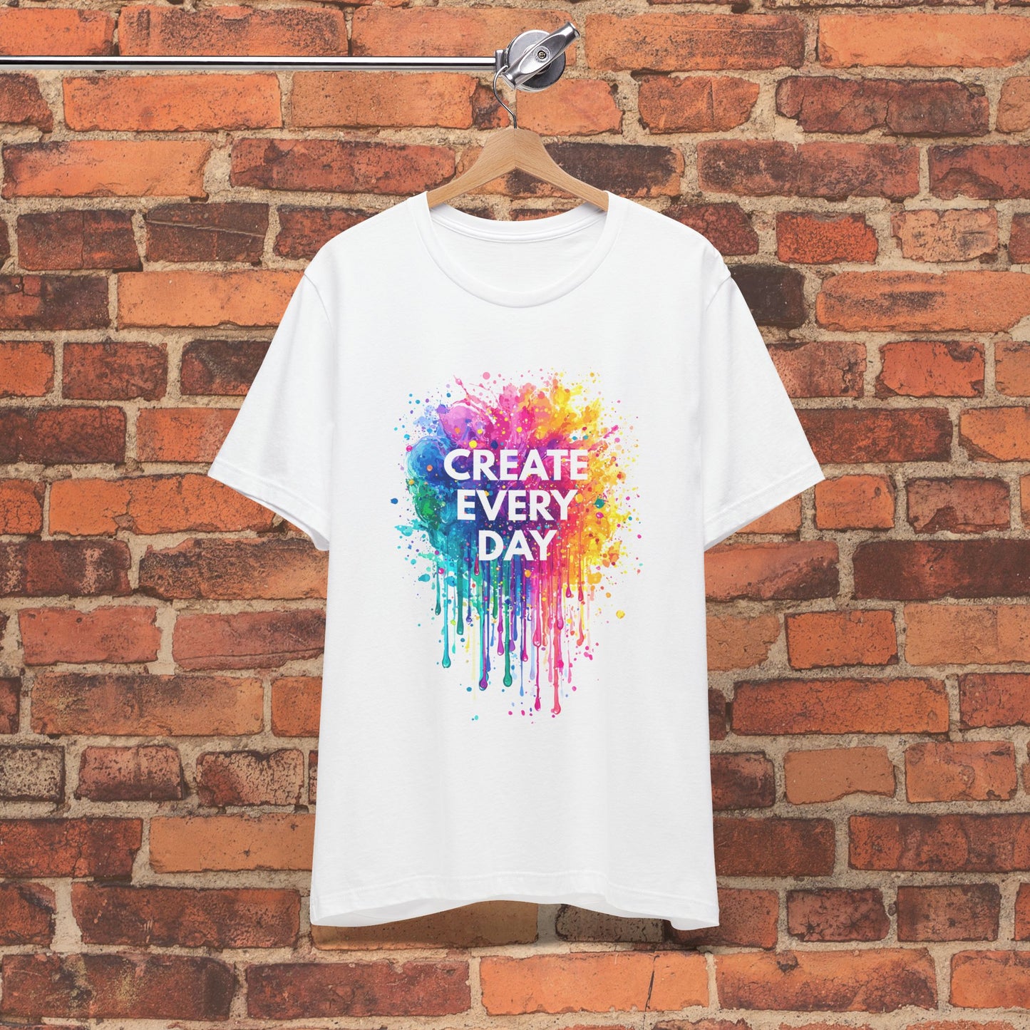 Create Every Day Tee – Colorful Inspiration for Artists