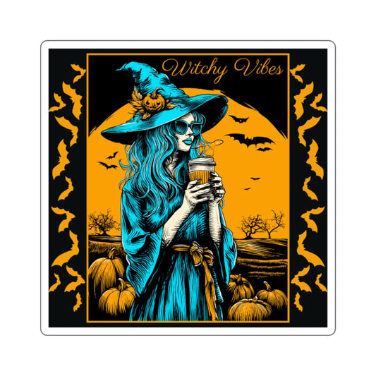 Witchy Vibes Sticker – Spooky Season Aesthetic for Laptops & More