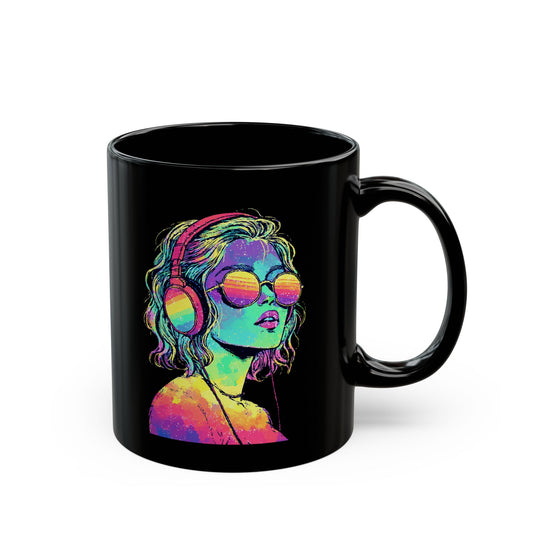 Lost in the Sound Mug – Neon Color for Music Lovers