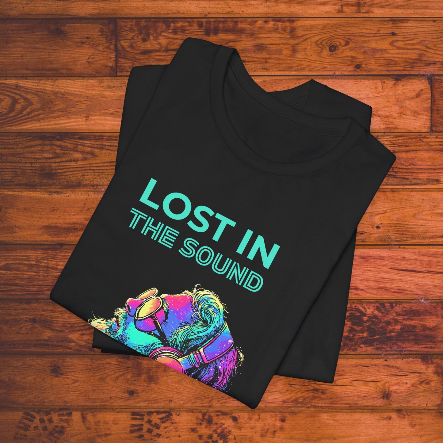 Lost in the Sound Tee – A Colorful Vibe for Music Lovers