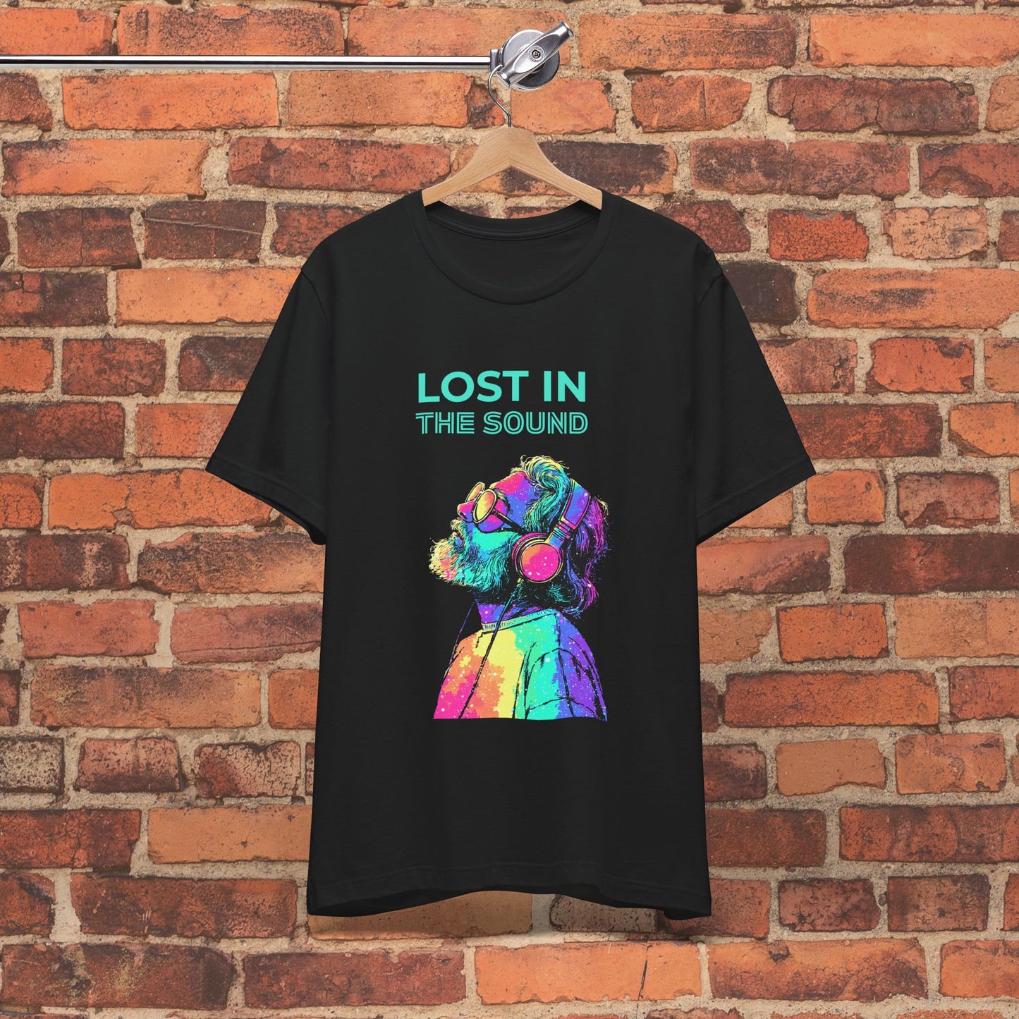 Lost in the Sound Tee – A Colorful Vibe for Music Lovers